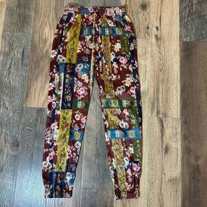 Johnny Was Laurie Presley Silk Jogger Pant Size XXS